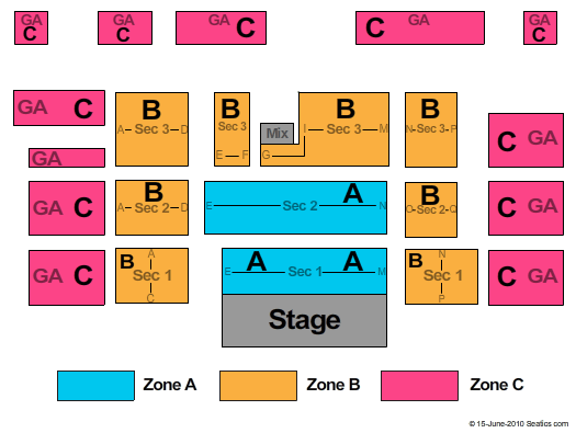 Hampton Beach Casino Ballroom End Stage Zone Seating Chart